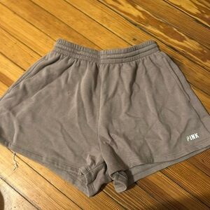 Victorias Secret PINK brown high waisted shorts. Size M